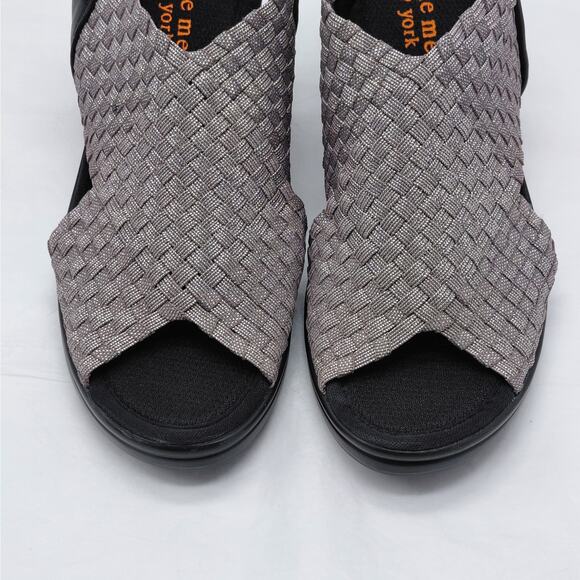 Amazon.com | Bernie Mev Women bernie mev Womens Sandals Size 7 Comfort Stretch Woven Heels Minimalist Chic